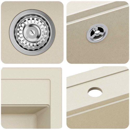  Mosogató Bézs 470 x 440 mm Gránit