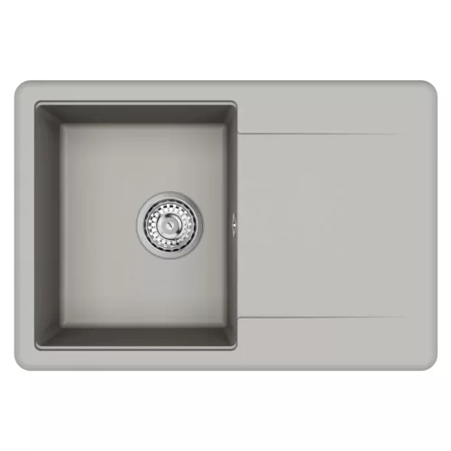  Mosogató Szürke 670 x 460 mm 80% Kvarc és 20% Gyanta