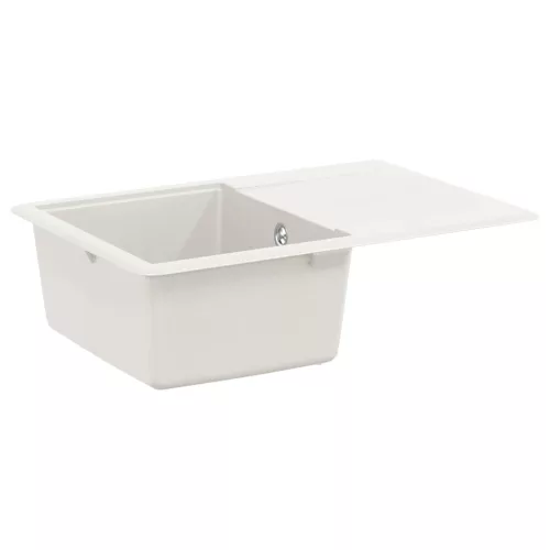  Mosogató Fehér 670 x 460 mm 80% Kvarc és 20% Gyanta