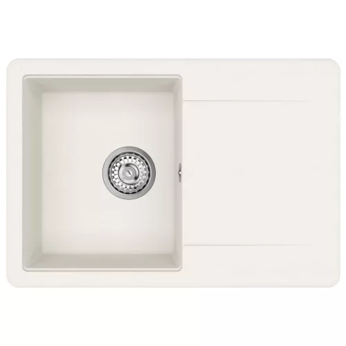  Mosogató Fehér 670 x 460 mm 80% Kvarc és 20% Gyanta