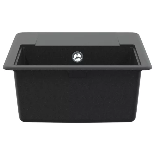  Mosogató Fekete 560 x 460 mm 80% Kvarc és 20% Gyanta