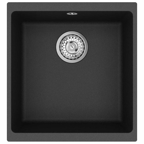  Mosogató Fekete 430 x 460 mm 80% Kvarc és 20% Gyanta