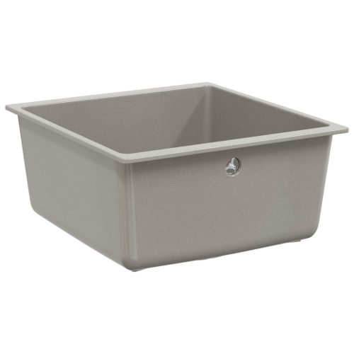  Mosogató Szürke 430 x 460 mm 80% Kvarc és 20% Gyanta