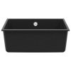  Mosogató Fekete 530 x 460 mm 80% Kvarc és 20% Gyanta