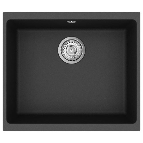  Mosogató Fekete 530 x 460 mm 80% Kvarc és 20% Gyanta