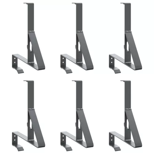  Havazár támogató 6 pcs Antracit 29,5 x 3 x 34,5 cm Acél