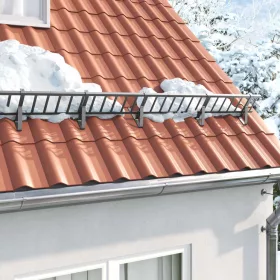    Havazár támogató 12 pcs Antracit 29,5 x 3 x 34,5 cm Acél