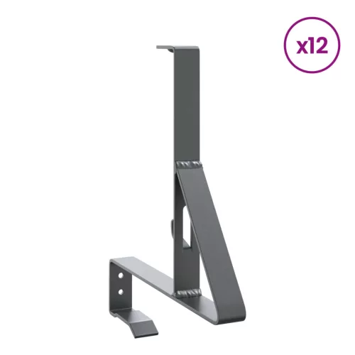  Havazár támogató 12 pcs Antracit 29,5 x 3 x 34,5 cm Acél