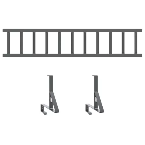  Tető havazásvédő Antracit 100 x 29,5 x 34,5 cm Acél