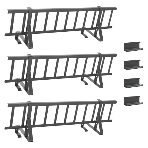  Tető havazásvédő Antracit 300 x 29,5 x 34,5 cm Acél