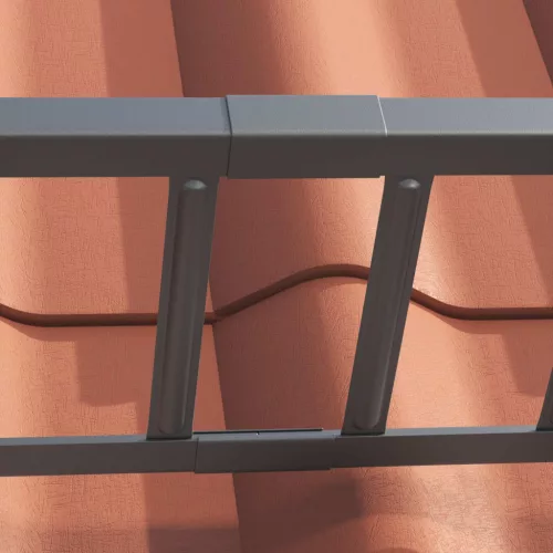  Tető havazásvédő Antracit 600 x 2,5 x 20 cm Acél