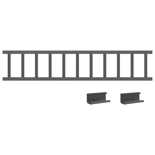  Tető havazásvédő Antracit 600 x 2,5 x 20 cm Acél