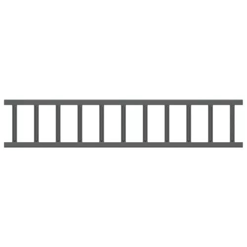  Tető havazásvédő Antracit 1200 x 2,5 x 20 cm Acél