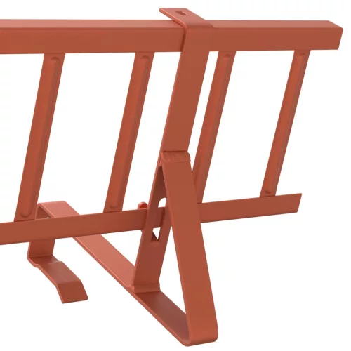  Tető havazásvédő Piros 800 x 29,5 x 34,5 cm Acél