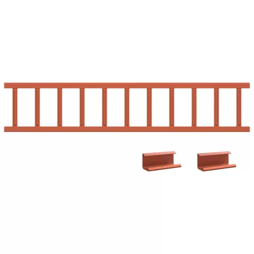  Tető havazásvédő Piros 100 x 2,5 x 20 cm Acél