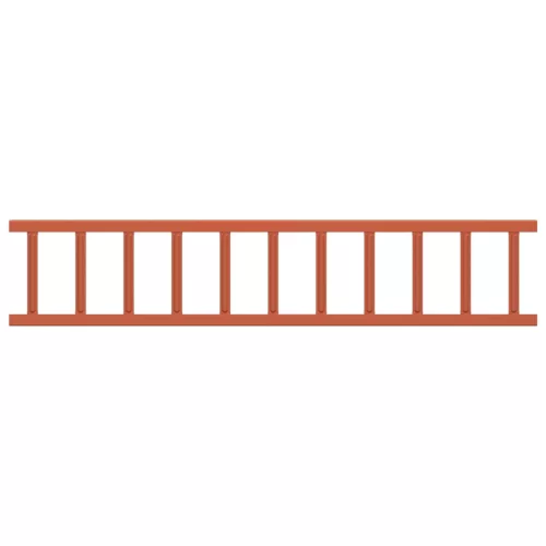  Tető havazásvédő Piros 1200 x 2,5 x 20 cm Acél