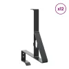  Havazár támogató 12 pcs Fekete 29,5 x 3 x 34,5 cm Acél