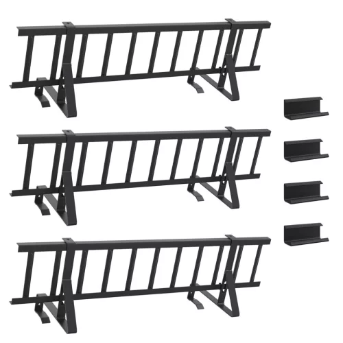  Tető havazásvédő Fekete 300 x 29,5 x 34,5 cm Acél