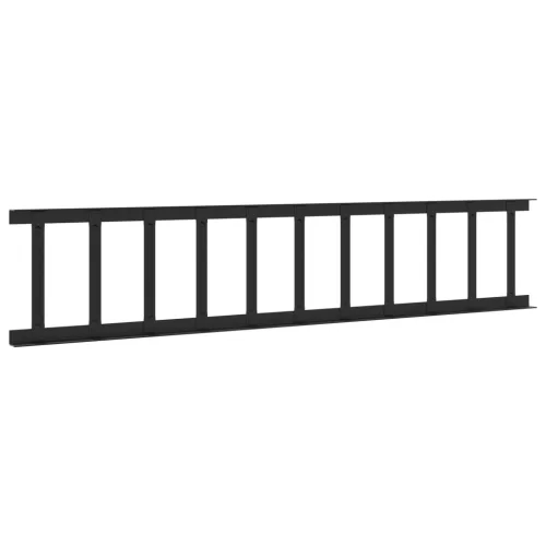  Tető havazásvédő Fekete 600 x 2,5 x 20 cm Acél