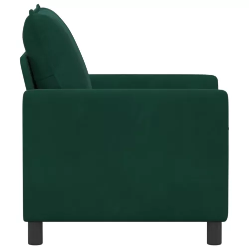 Kanapé Sötétzöld 76 x 81 x 87,5 cm Bársony