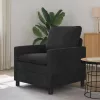  Kanapé Fekete 76 x 81 x 87,5 cm Bársony