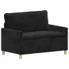  Kanapé Fekete 126 x 81 x 87,5 cm Poliészter
