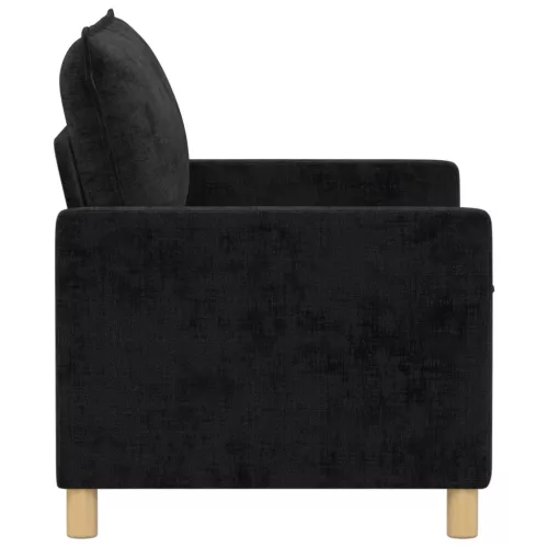  Kanapé Fekete 126 x 81 x 87,5 cm Poliészter