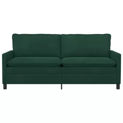  Kanapé Sötétzöld 196 x 81 x 87,5 cm Bársony