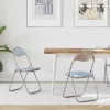  Összecsukható szék 2 pcs Szürke 48 x 43,5 x 81 cm Műbőr