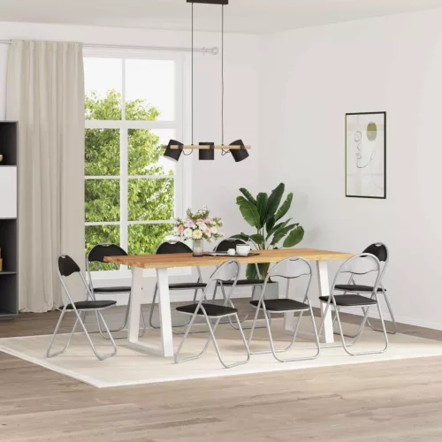  Összecsukható szék 8 pcs Fekete és Szürke 48 x 43,5 x 81 cm