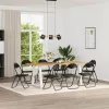  Összecsukható szék 8 pcs Fekete 48 x 43,5 x 81 cm Műbőr