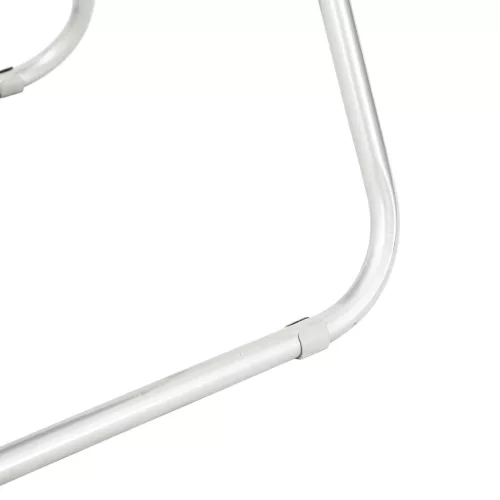  Összecsukható Étkezőszék 2 pcs Fehér 48 x 43,5 x 81 cm PVC acél