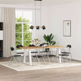    Összecsukható Étkezőszék 8 pcs Fekete 48 x 43,5 x 81 cm