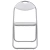  Összecsukható Étkezőszék 8 pcs Fehér 48 x 43,5 x 81 cm PVC acél