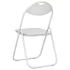  Összecsukható Étkezőszék 8 pcs Fehér 48 x 43,5 x 81 cm PVC acél
