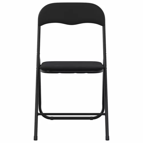  Összecsukható szék 8 pcs Fekete 48 x 44 x 78 cm Bársony
