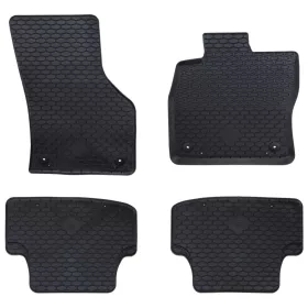  Autószőnyeg 4 pcs Fekete alkalmas Audi A3 2012-2020 Gumi