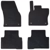 Autószőnyeg 4 pcs Fekete VW TIGUAN , a TOURAN-hoz TPE