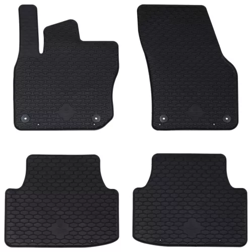  Autószőnyeg 4 pcs Fekete VW TIGUAN TDI TPE