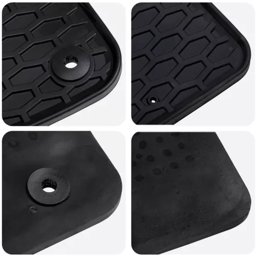  Autószőnyeg 3 pcs Fekete VW T5 , T6 , MULTIVAN-hez TPE