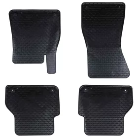    Autószőnyeg 4 pcs Fekete alkalmas Audi A6 / A7 4D hátsó Gumi