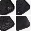  Autószőnyeg 4 pcs Fekete alkalmas Audi A6 / A7 4D hátsó Gumi