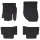  Autószőnyeg 4 pcs Fekete TPE