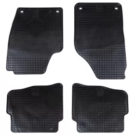    Autószőnyeg 4 pcs Fekete megfelelő VW POLO 10 / 01-09 NS-hez Gumi