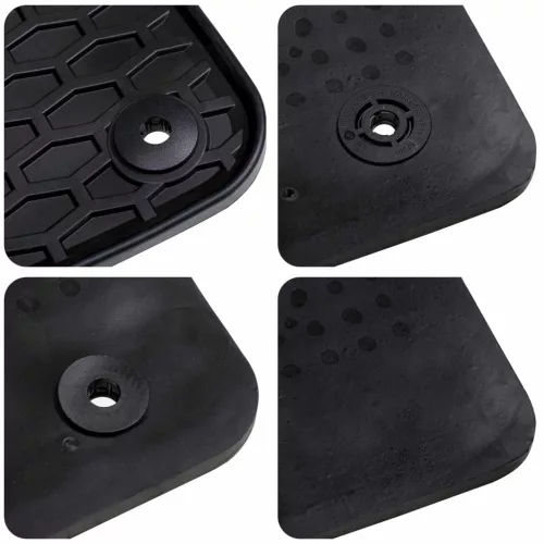  Autószőnyeg 4 pcs Fekete Gumi