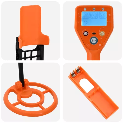  Fémkereső LCD kijelzővel, 2 modell, 19 cm tekercs Sárga