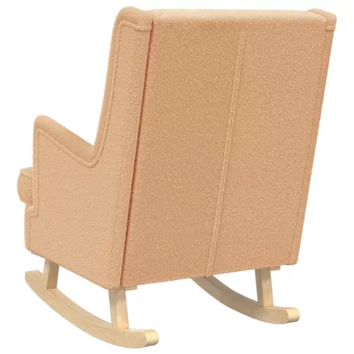  Hintaszék Bézs 62 x 80 x 85 cm Juh Gyapjú