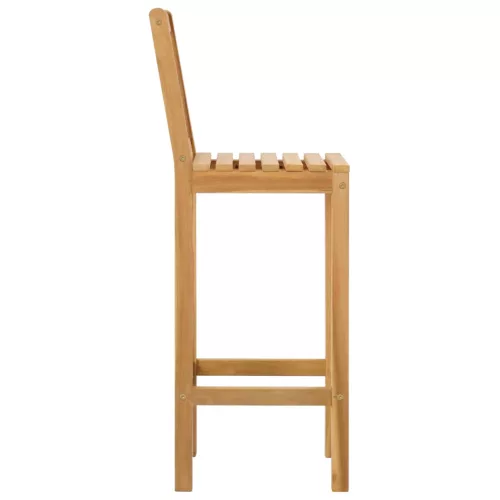  Bárszék 2 pcs Kezeletlen 35 x 45 x 110 cm Tömör Teakfa