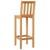  Bárszék 2 pcs Kezeletlen 35 x 45 x 110 cm Tömör Teakfa