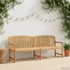  Kézműves Rózsabank Természetes 228 x 61 x 94,5 cm Tömör Teakfa